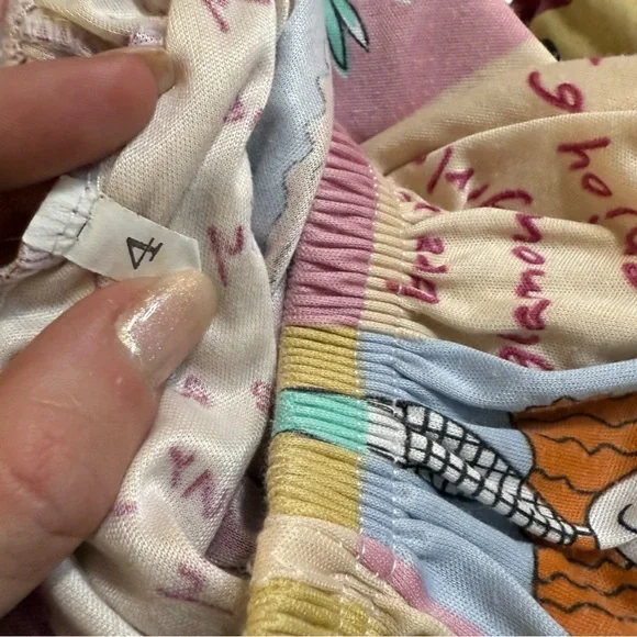 Vintage Women's Patchwork Whimsy Ladies Graphic Shorts - Picture 6 of 6